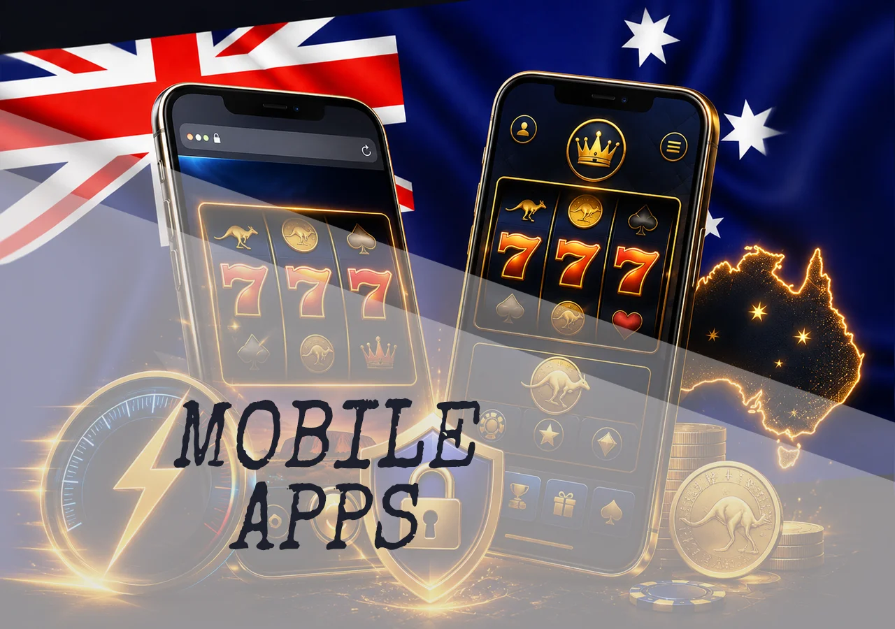 Mobile pokies play in Australia through browser and app interfaces on smartphones